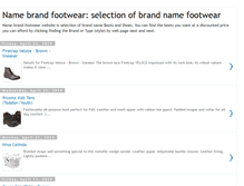 Tablet Screenshot of name-brand-footwear.blogspot.com