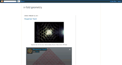 Desktop Screenshot of nfoldgeometry.blogspot.com