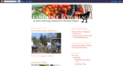 Desktop Screenshot of columbiaecovillage.blogspot.com