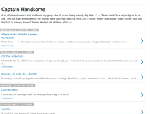 Tablet Screenshot of captainhandsome.blogspot.com