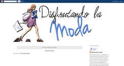 Desktop Screenshot of disfrutandolamoda.blogspot.com