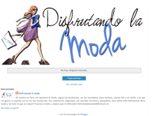 Tablet Screenshot of disfrutandolamoda.blogspot.com