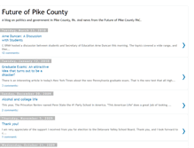Tablet Screenshot of futureofpikecounty.blogspot.com