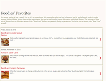 Tablet Screenshot of foodiesfavorite.blogspot.com