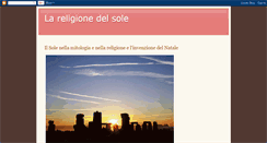 Desktop Screenshot of lareligionedelsole.blogspot.com