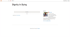 Desktop Screenshot of dignityindying.blogspot.com