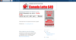 Desktop Screenshot of canada649lotto.blogspot.com