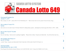 Tablet Screenshot of canada649lotto.blogspot.com