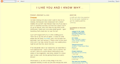 Desktop Screenshot of ilikeyouandiknowwhy.blogspot.com