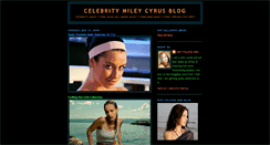Desktop Screenshot of celebritymileycyrus.blogspot.com