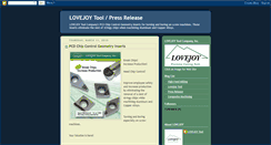 Desktop Screenshot of lovejoytoolpressrelease.blogspot.com