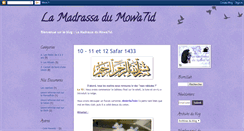 Desktop Screenshot of la-madrassa-du-mowa7id.blogspot.com