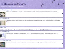 Tablet Screenshot of la-madrassa-du-mowa7id.blogspot.com