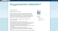Desktop Screenshot of guggenheimhelsinki.blogspot.com