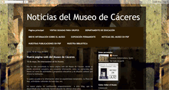 Desktop Screenshot of museodecaceres.blogspot.com