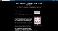 Desktop Screenshot of 365fantasysports.blogspot.com