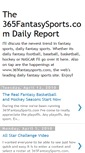 Mobile Screenshot of 365fantasysports.blogspot.com