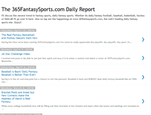 Tablet Screenshot of 365fantasysports.blogspot.com