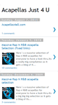 Mobile Screenshot of acapellasjust4u.blogspot.com