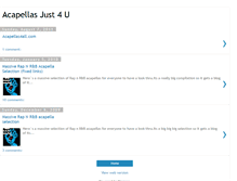 Tablet Screenshot of acapellasjust4u.blogspot.com