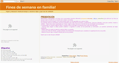 Desktop Screenshot of finesdesemanaenfamilia.blogspot.com