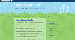 Desktop Screenshot of cyberspiritweb.blogspot.com