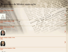 Tablet Screenshot of presidentesmexico.blogspot.com