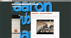 Desktop Screenshot of aarongrubbworm.blogspot.com