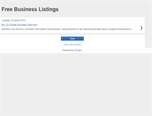 Tablet Screenshot of free-listings.blogspot.com