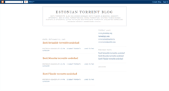 Desktop Screenshot of eestitorrent.blogspot.com