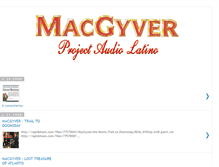 Tablet Screenshot of macgyverproject.blogspot.com