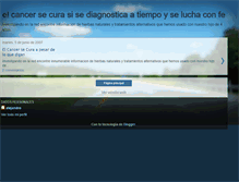 Tablet Screenshot of elcancersecura.blogspot.com