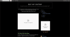 Desktop Screenshot of buymyguitar.blogspot.com