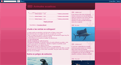Desktop Screenshot of elblogdelosanimalesacuaticos.blogspot.com