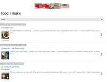 Tablet Screenshot of foodimake.blogspot.com