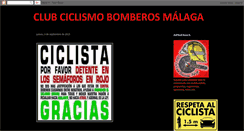 Desktop Screenshot of clubciclismobomberosmalaga.blogspot.com