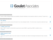 Tablet Screenshot of gouletassociates.blogspot.com