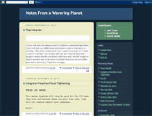 Tablet Screenshot of notesfromawaveringplanet.blogspot.com