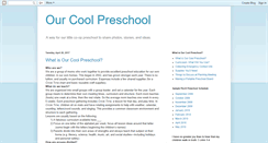 Desktop Screenshot of ourcoolpreschool.blogspot.com