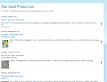 Tablet Screenshot of ourcoolpreschool.blogspot.com