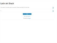 Tablet Screenshot of latinartshack.blogspot.com