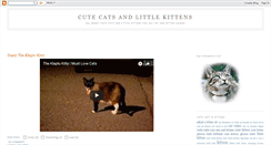 Desktop Screenshot of cutecatsandlittlekittens.blogspot.com