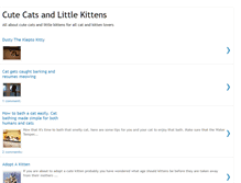 Tablet Screenshot of cutecatsandlittlekittens.blogspot.com