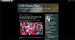 Desktop Screenshot of cribfromthis.blogspot.com