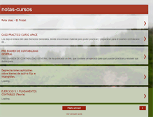 Tablet Screenshot of notas-cursos.blogspot.com