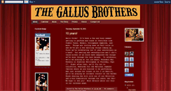 Desktop Screenshot of gallusbrothers.blogspot.com