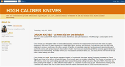 Desktop Screenshot of highcaliberknives.blogspot.com