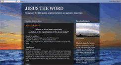 Desktop Screenshot of jesustheword.blogspot.com