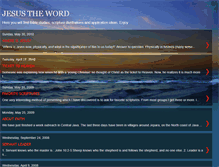 Tablet Screenshot of jesustheword.blogspot.com