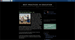 Desktop Screenshot of bestpracticesineducation.blogspot.com